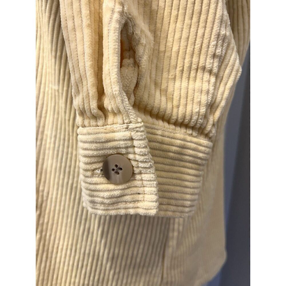 Chadwicks Women’s High Neck Corduroy Shacket Jacket L LS Button Up Cottage - Picture 4 of 8